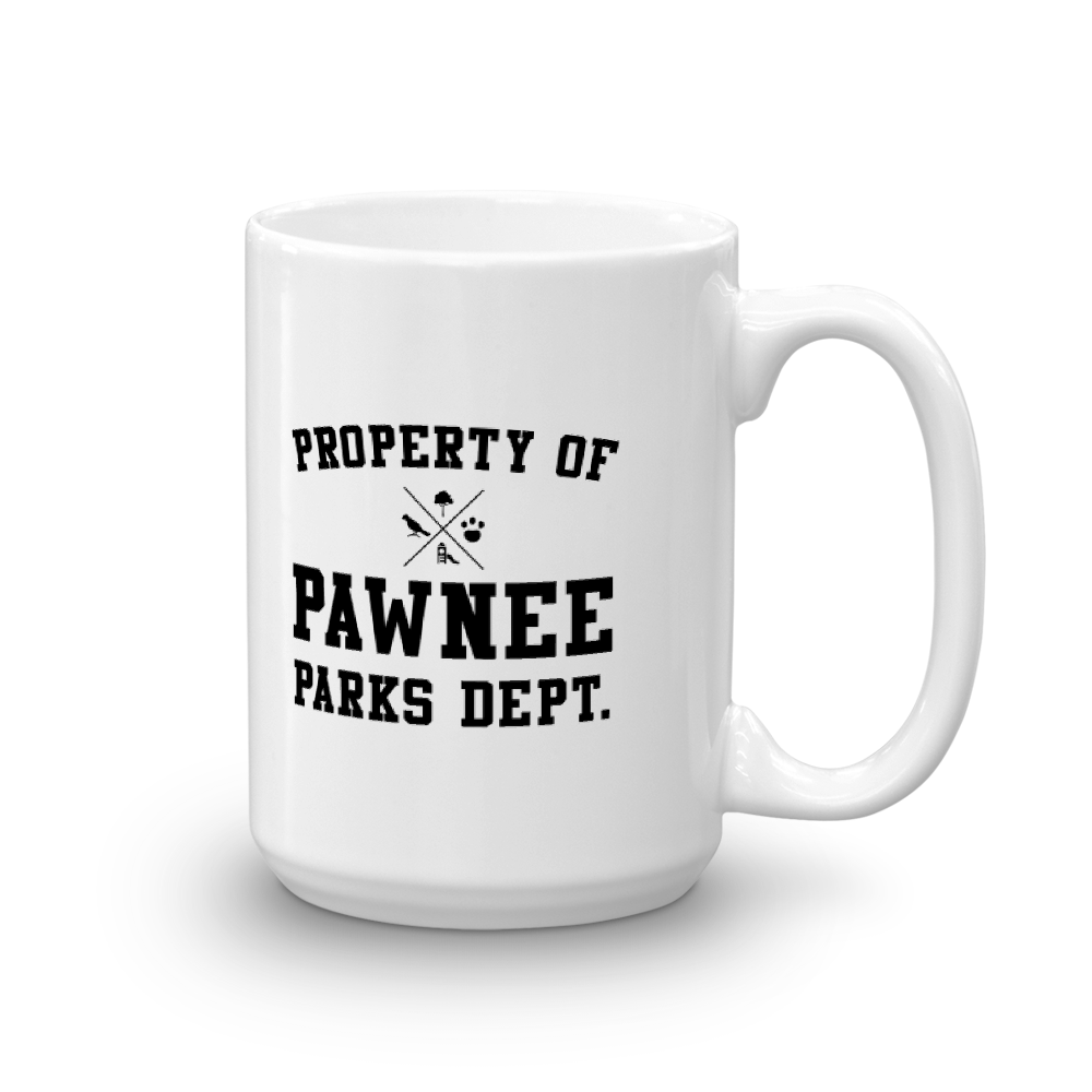 Parks and Recreation Property of Pawnee White Mug