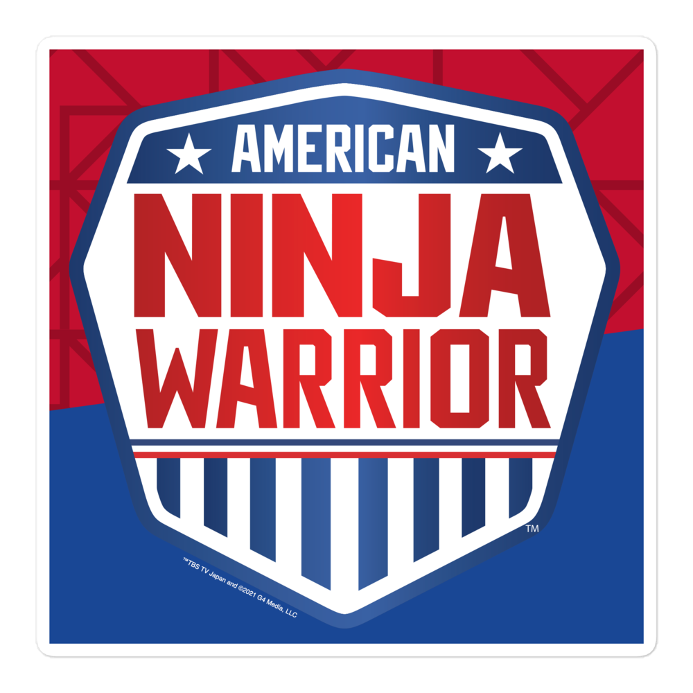 American Ninja Warrior Alternative Logo Die Cut Sticker