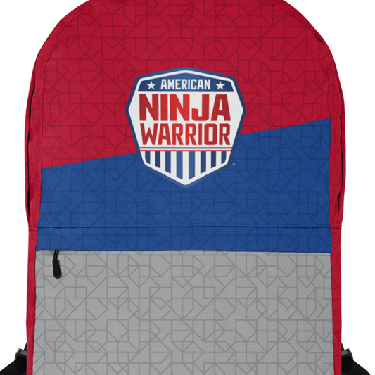 American Ninja Warrior Grey Sliced Logo Backpack