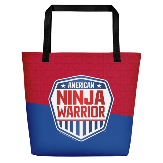 American Ninja Warrior Logo Sliced Logo Tote Bag