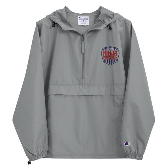 American Ninja Warrior Logo Embroidered Packable Jacket