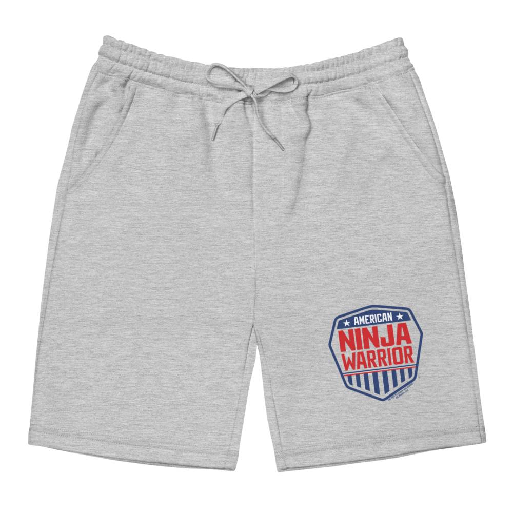 American Ninja Warrior Logo Men's Fleece Shorts