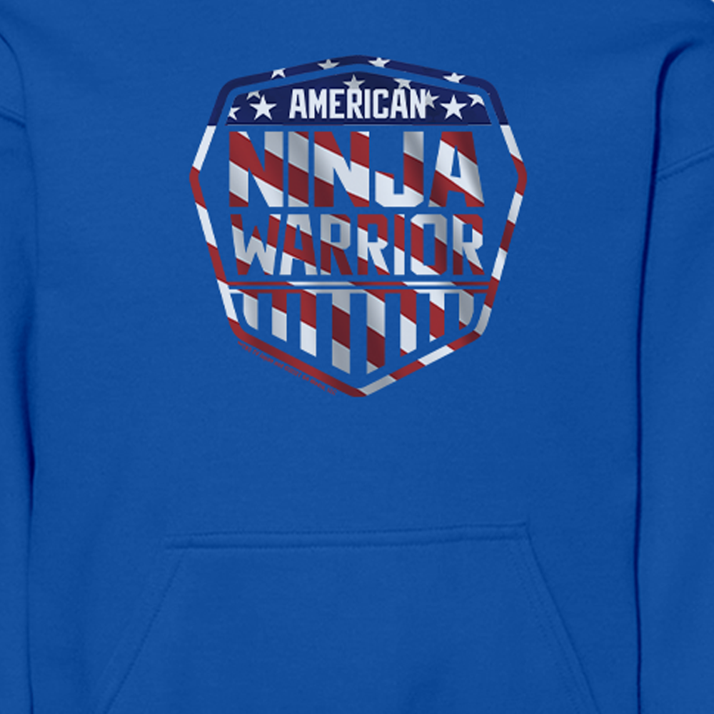 American Ninja Warrior Stripe Logo Youth Hooded Sweatshirt