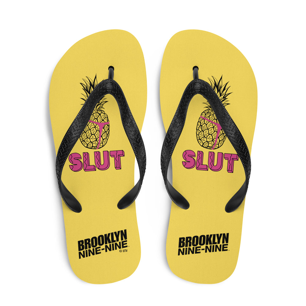 Brooklyn Nine-Nine Pineapple Slut Flip Flops