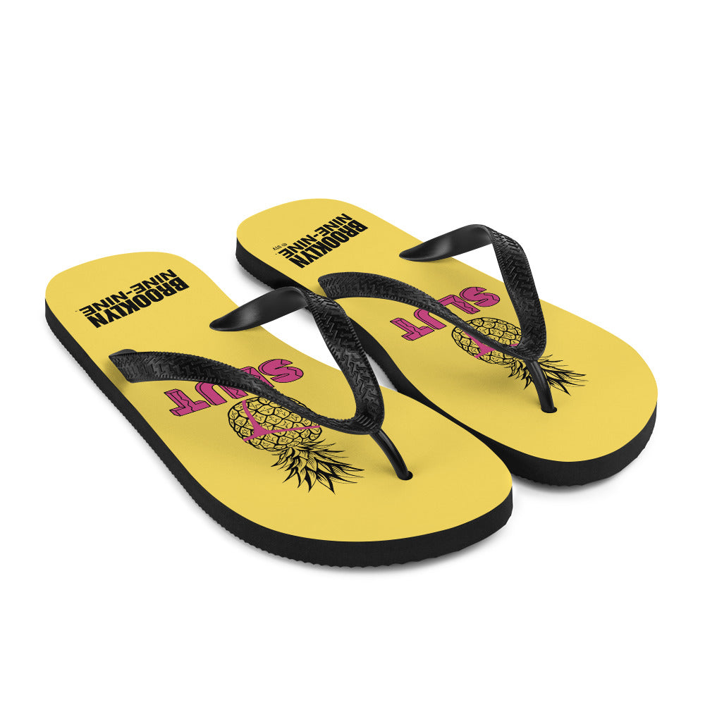 Brooklyn Nine-Nine Pineapple Slut Flip Flops