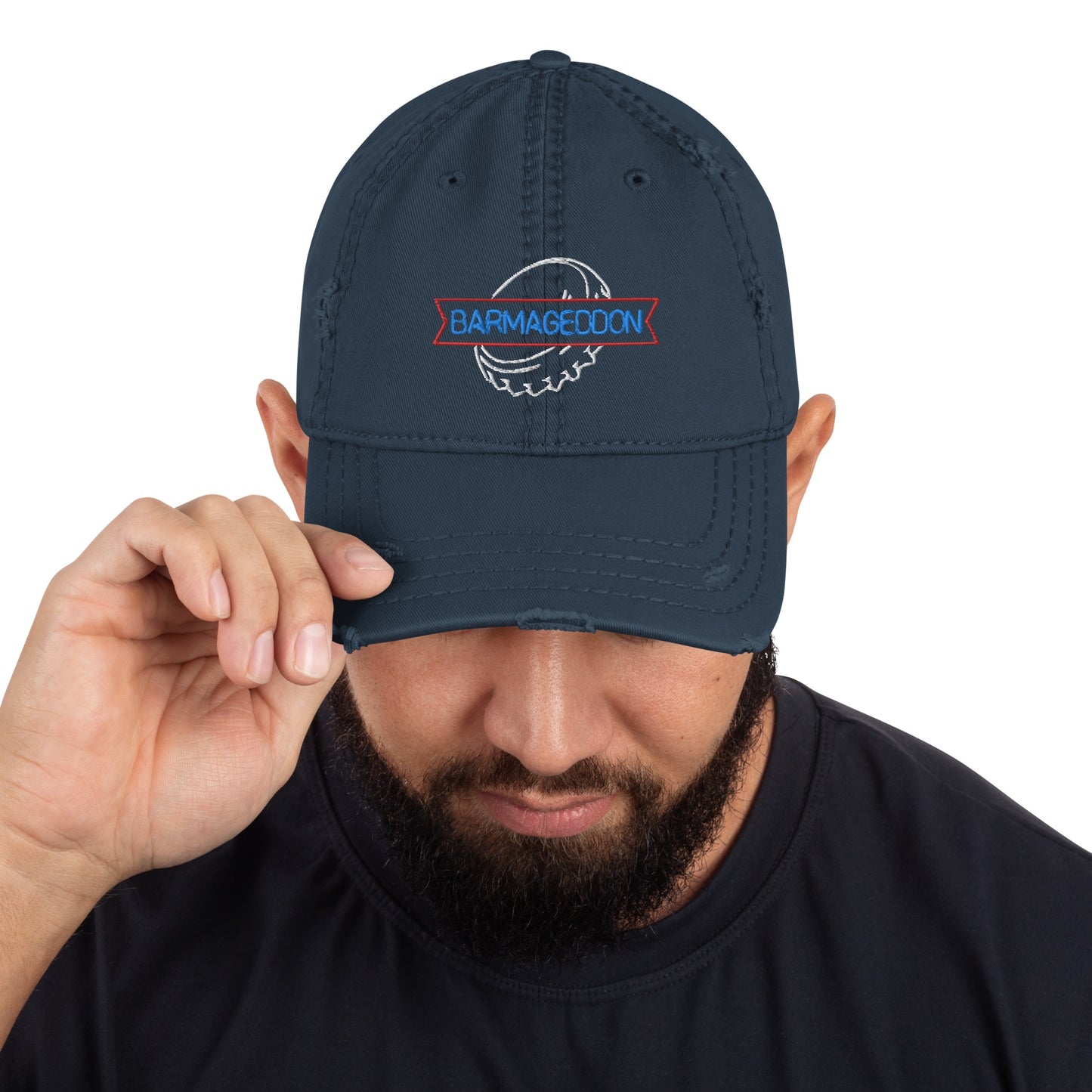 Barmageddon Logo Distressed Dad Hat