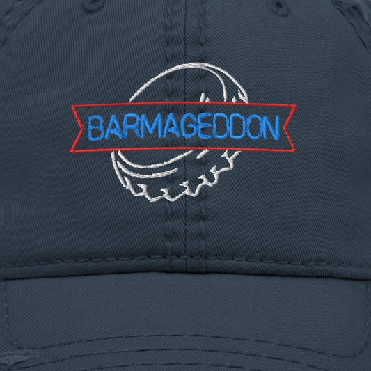 Barmageddon Logo Distressed Dad Hat