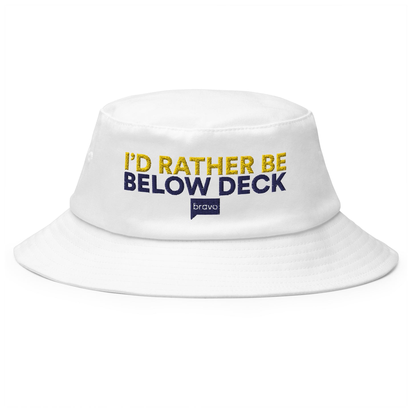 Below Deck I'd Rather Be Below Deck Flexfit Bucket Hat
