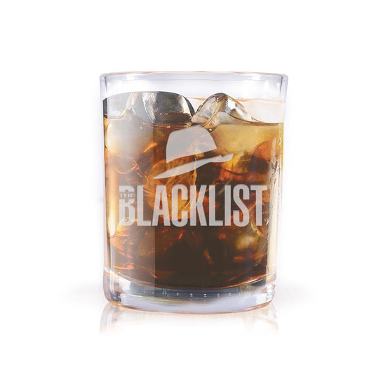 The Blacklist Hat Icon Laser Engraved Rocks Glass