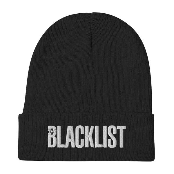 ◆BADBLOOD◆ Dark Classic Logo Beanie Black w-hat25-019 The Blacklist Logo Embroidered Beanie