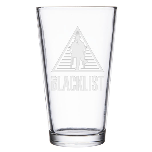 The Blacklist Triangle Laser Engraved Pint Glass