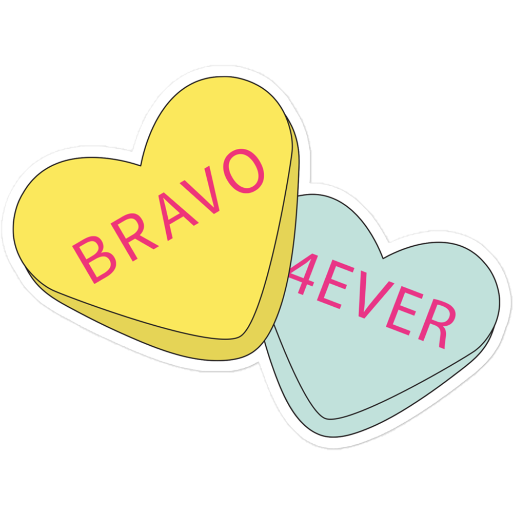 Bravo Gear Bravo 4ever Heart Candy Die Cut Sticker