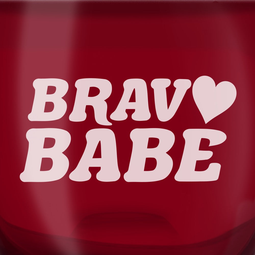Bravo Gear Bravo Babe Laser Engraved Stemless Wine Glass
