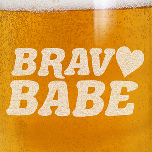 Bravo Gear Bravo Babe Beer Can Glass