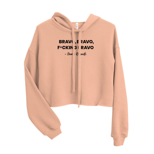 The Real Housewives of Beverly Hills Bravo, Bravo, F*cking Bravo Women's Fleece Crop Hoodie