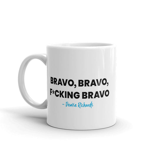 The Real Housewives of Beverly Hills Bravo, Bravo, F*cking Bravo White Mug