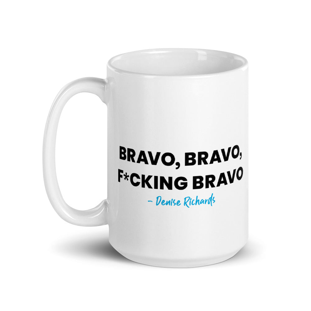 The Real Housewives of Beverly Hills Bravo, Bravo, F*cking Bravo White Mug