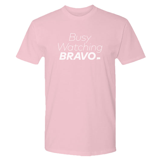 Bravo Busy Watching Bravo Adult Short Sleeve T-Shirt