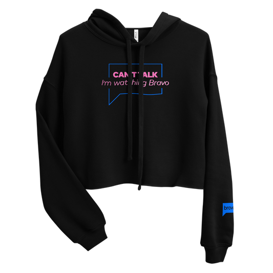 Bravo Can't Talk Women's Fleece Crop Hoodie