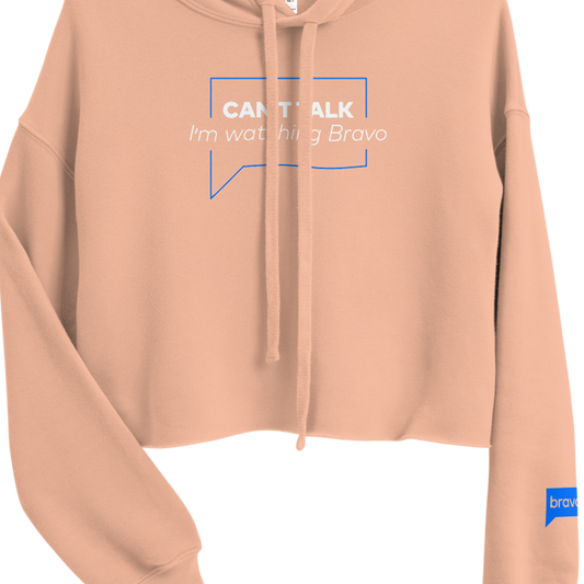 Bravo Can't Talk Women's Fleece Crop Hoodie