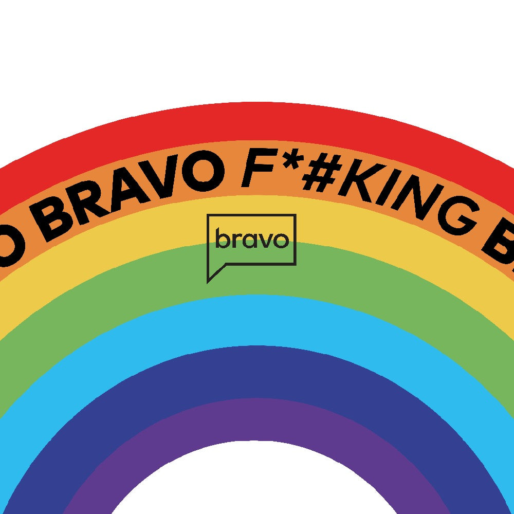 Rainbow F*cking Bravo Beach Towel