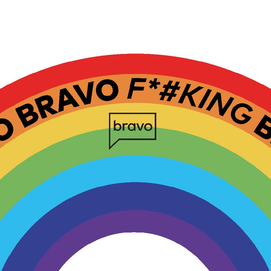Rainbow F*cking Bravo Beach Towel