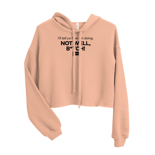 Bravo Gear How Am I Doing?  Women's Fleece Crop Hoodie