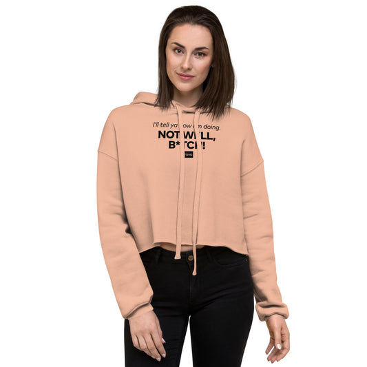 Bravo Gear How Am I Doing?  Women's Fleece Crop Hoodie