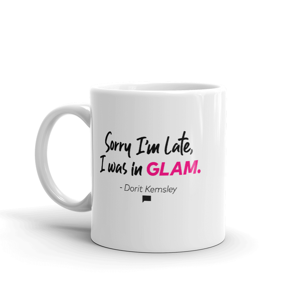 Bravo Gear Sorry I'm Late Dorit Kemsley White Mug