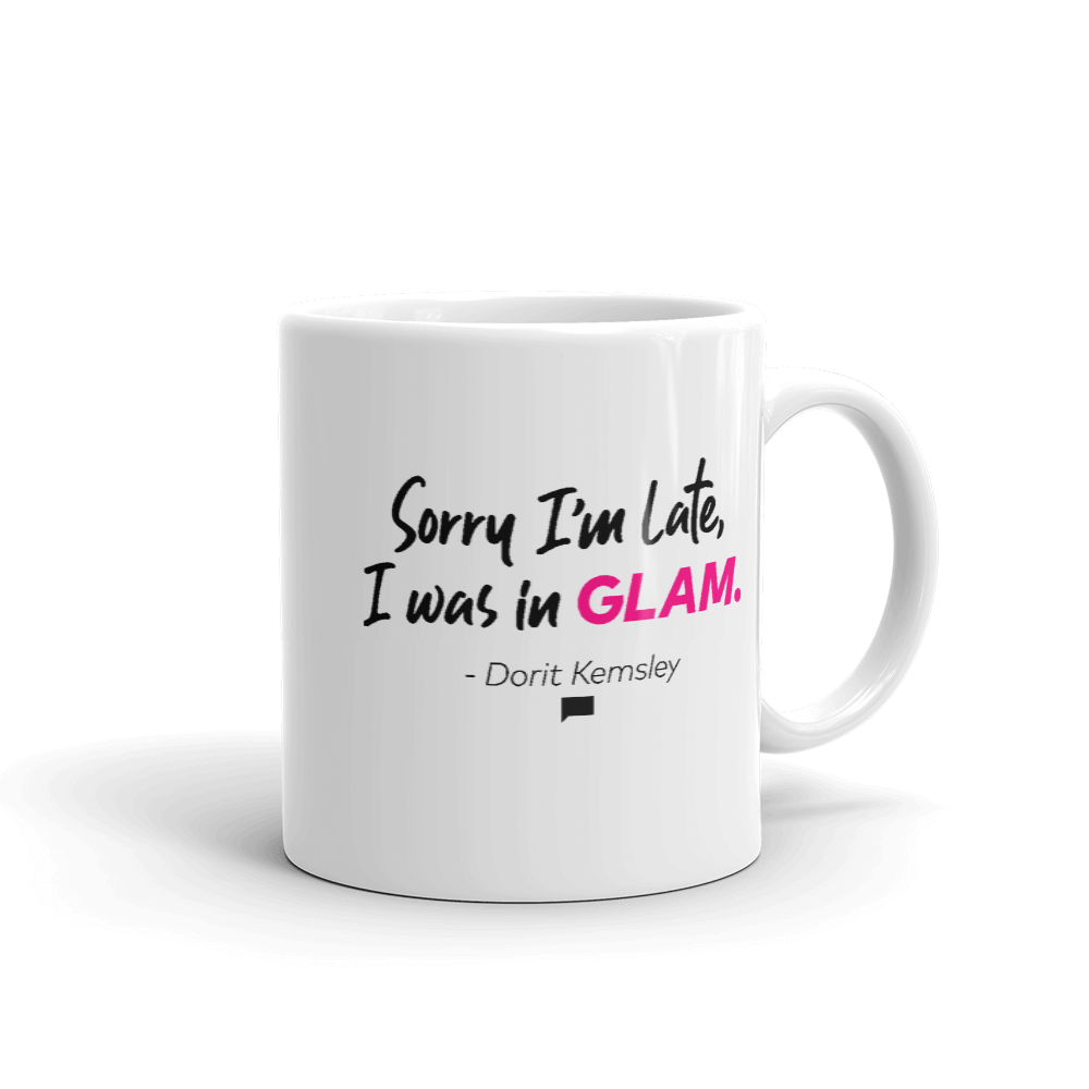 Bravo Gear Sorry I'm Late Dorit Kemsley White Mug