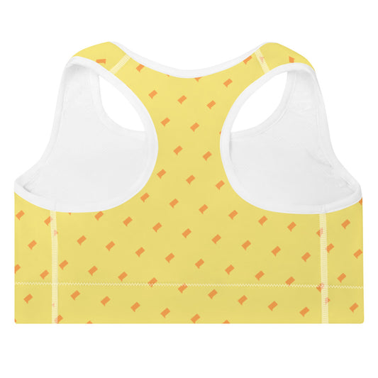 Bravo Gear Bravo Logo Yellow All-Over Print Sports Bra