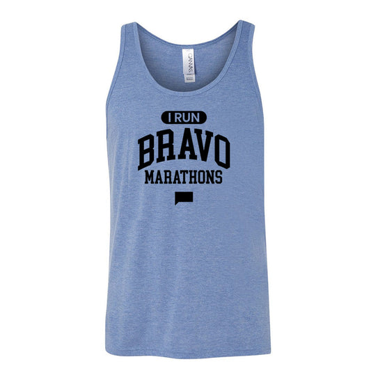 I Run Bravo Marathons Adult Tank Top