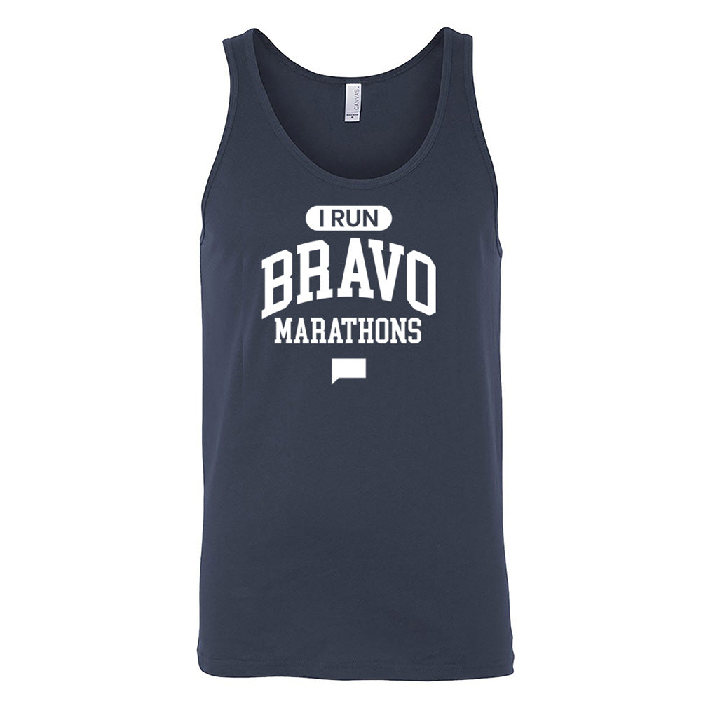 I Run Bravo Marathons Adult Tank Top