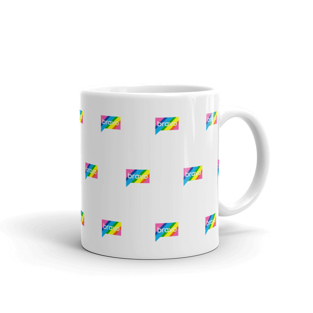 Bravo Gear Rainbow Logo White Mug