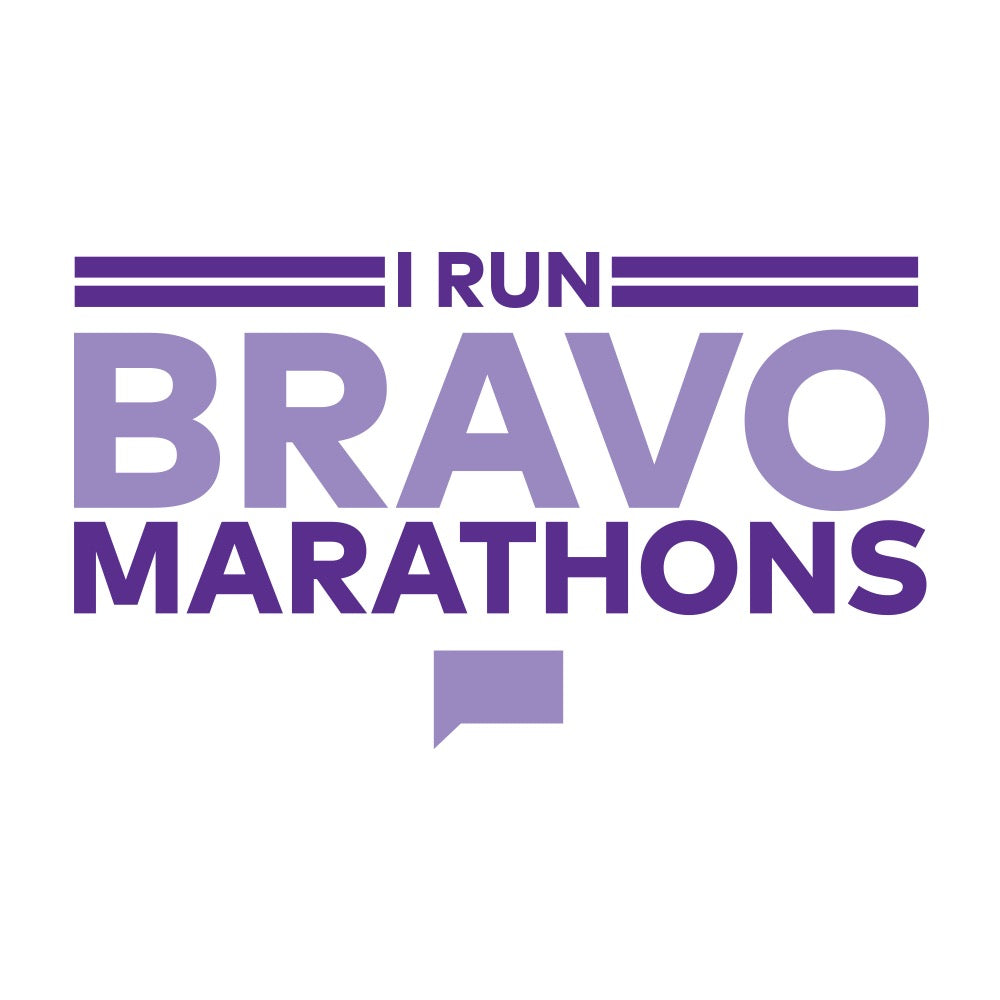 Bravo Gear I Run Bravo Marathons Tumbler Travel Mug with a Handle