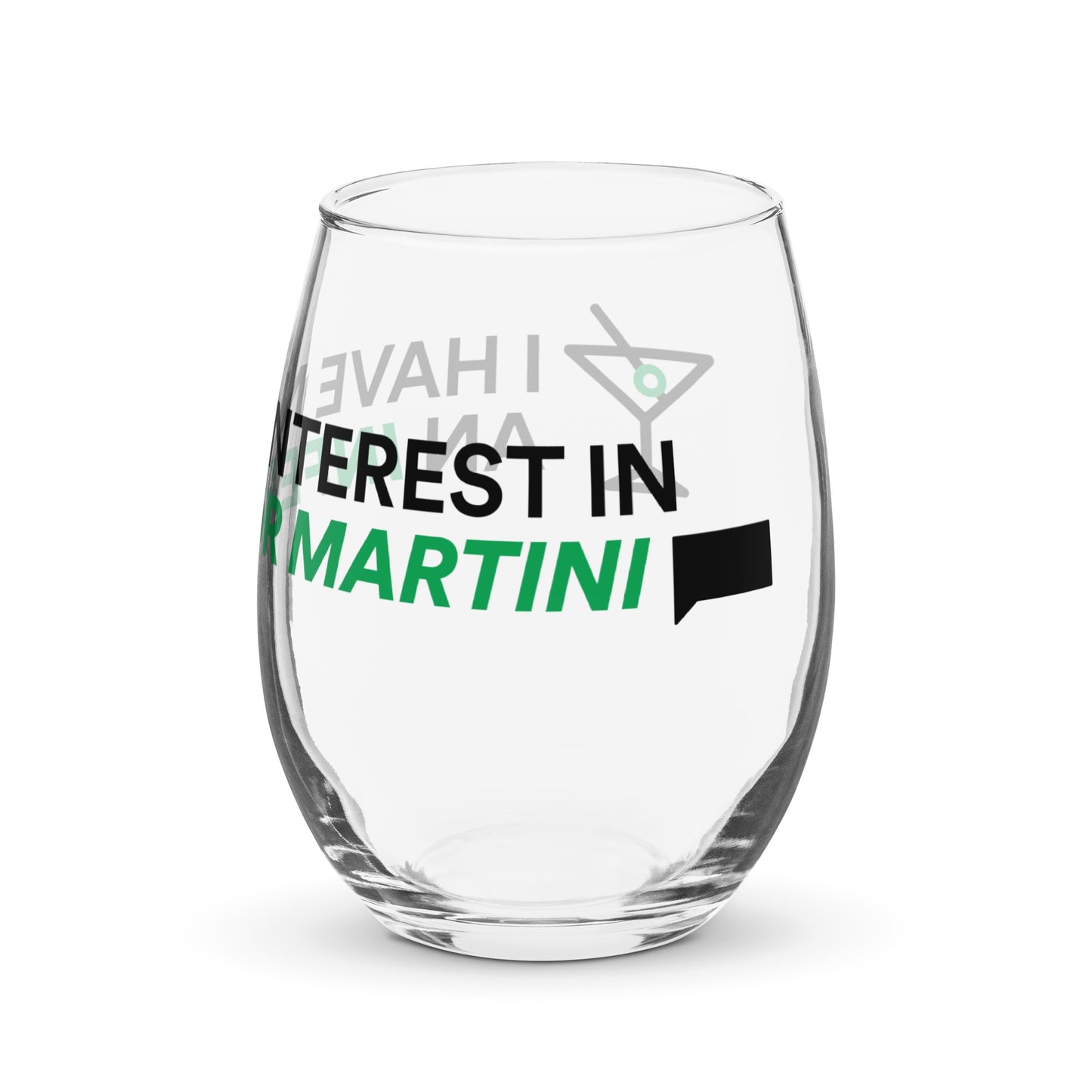 Southern Charm Inferior Martini Stemless Wine Glass