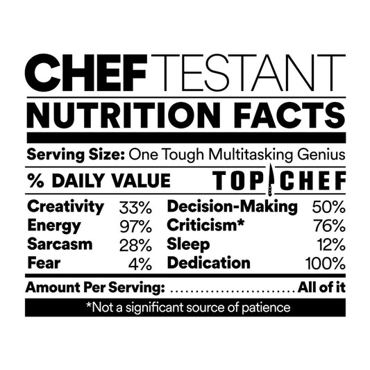 Top Chef Nutrition Facts Mug