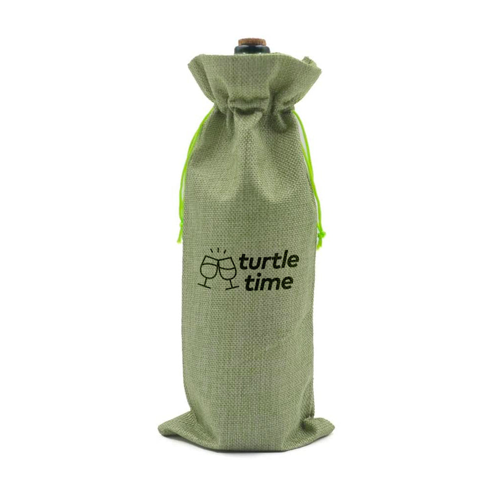 The Real Housewives Turtle Time Linen Wine Bag