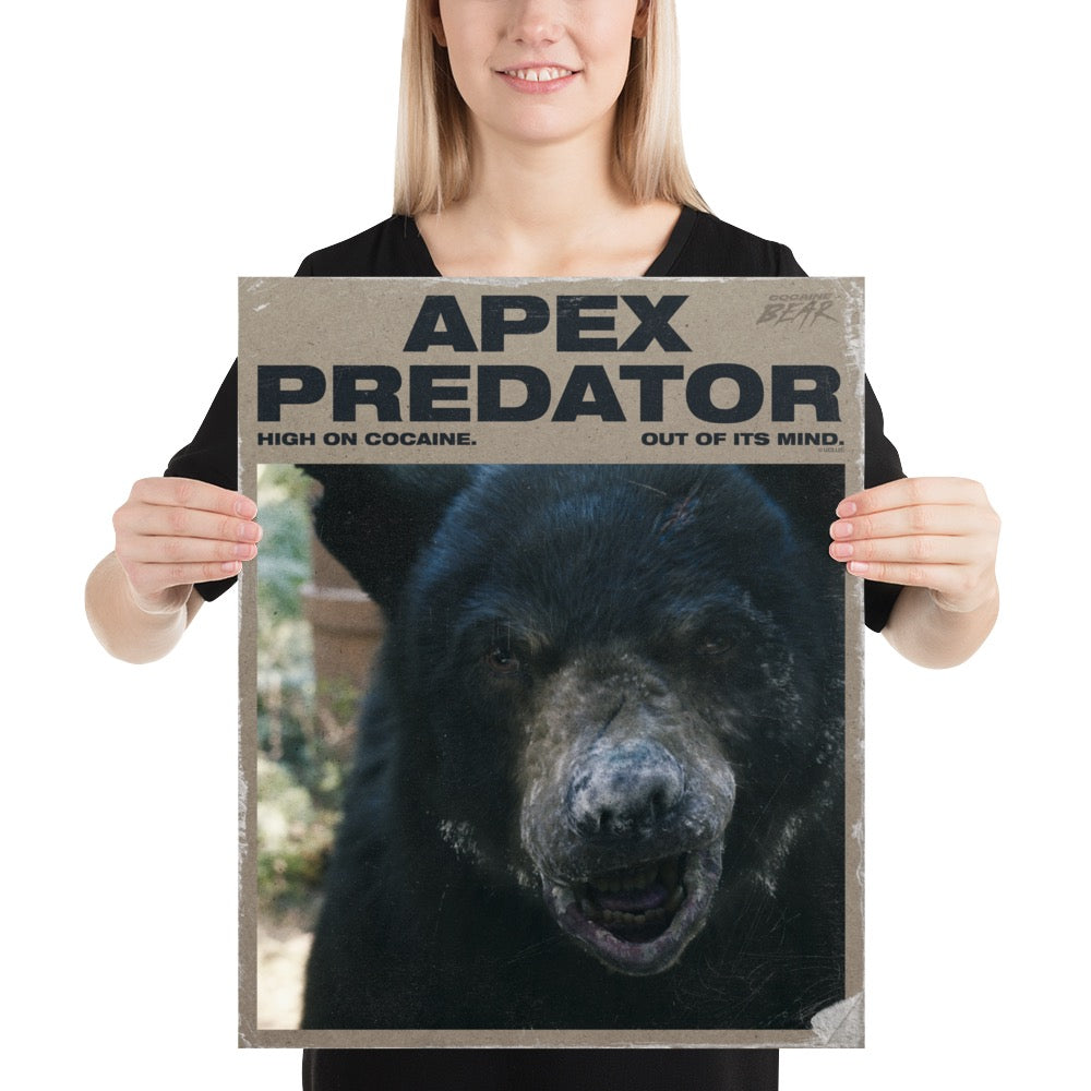 Cocaine Bear Apex Predator Poster