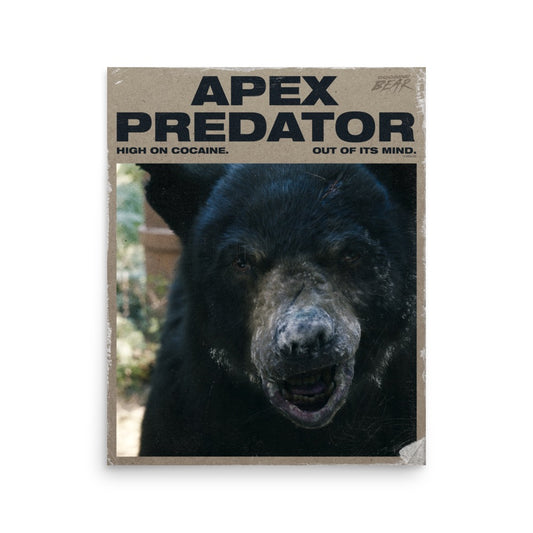 Cocaine Bear Apex Predator Poster