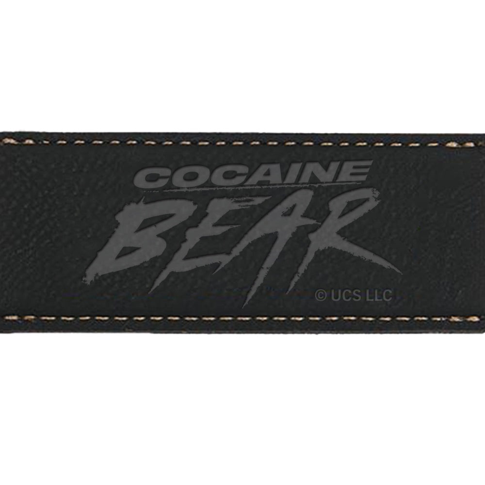 Cocaine Bear Logo Leather Bottle Opener