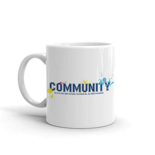 Community Greendale Paintball White Mug
