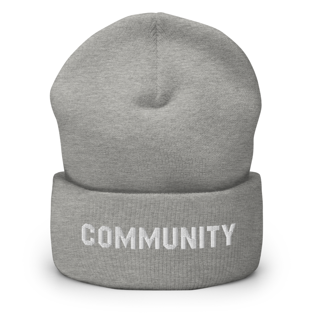 Community Logo Embroidered Cuffed Beanie - Made in the USA