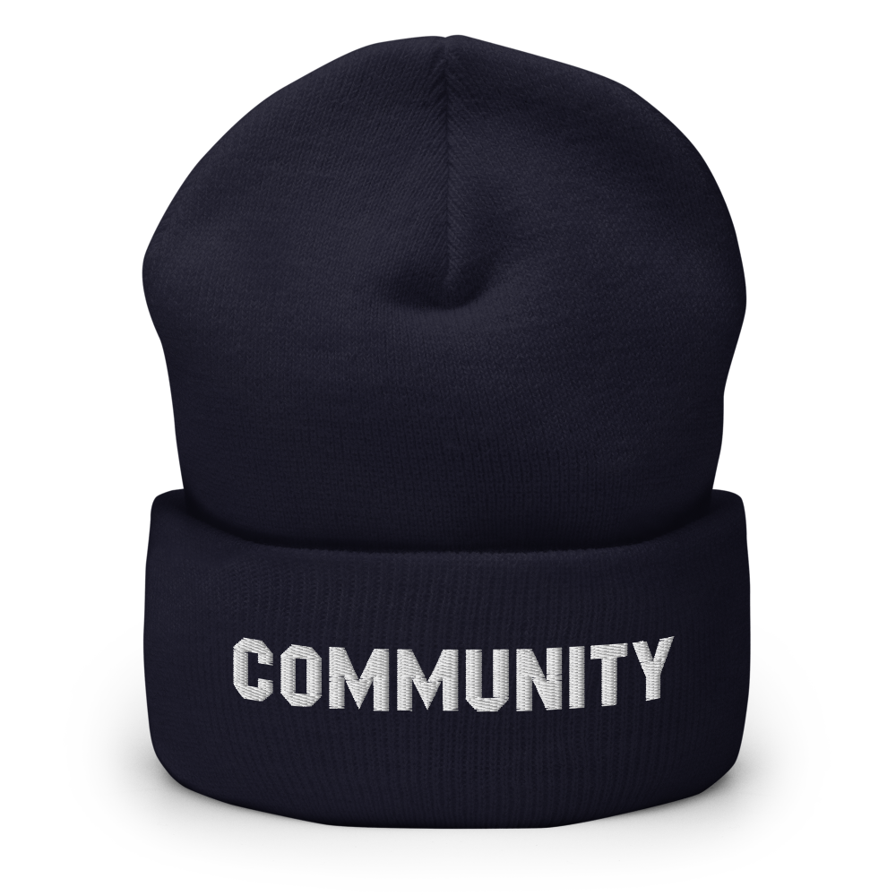 Community Logo Embroidered Cuffed Beanie - Made in the USA