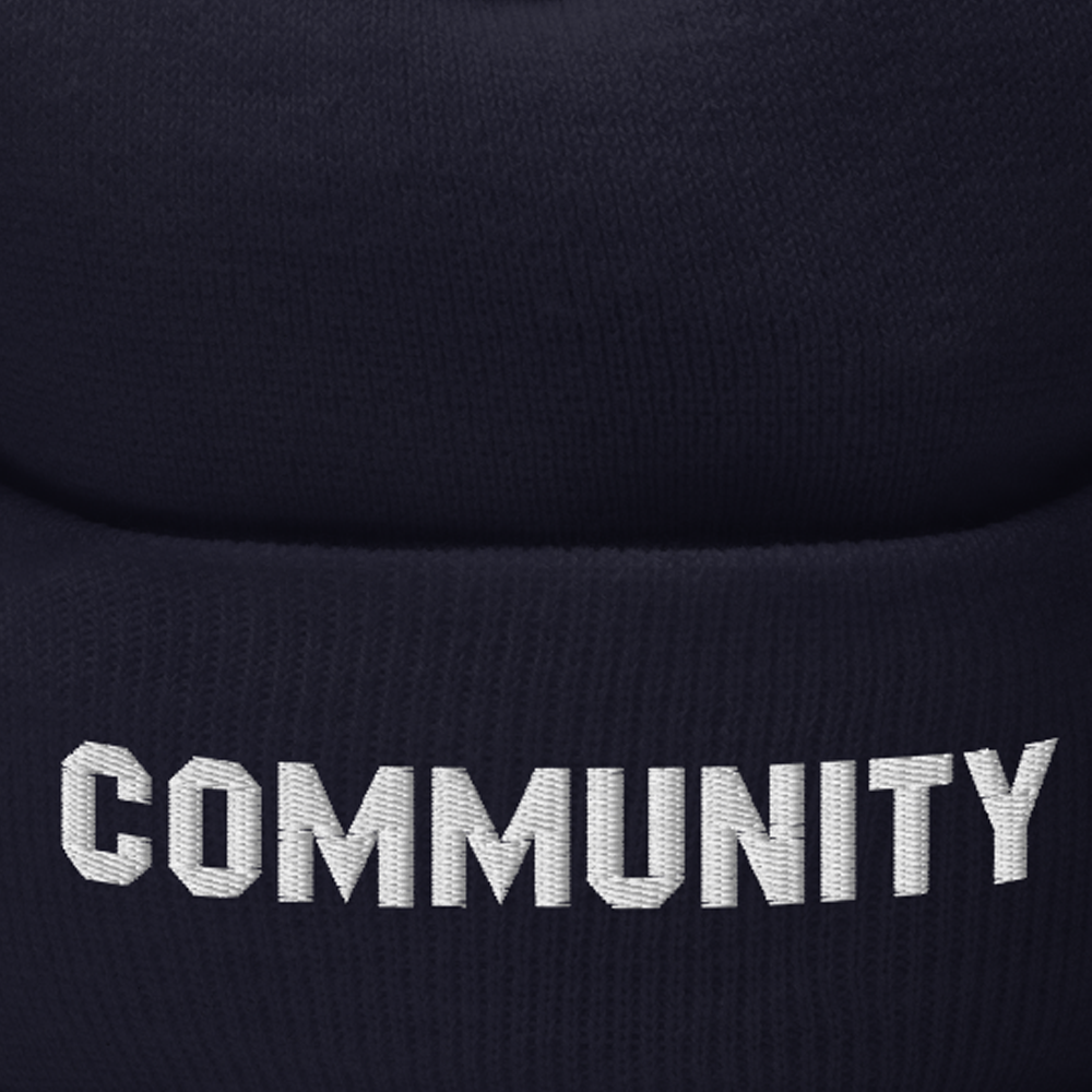 Community Logo Embroidered Cuffed Beanie - Made in the USA