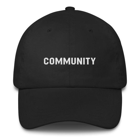 Community Logo Low Profile Cap Embroidered Hat