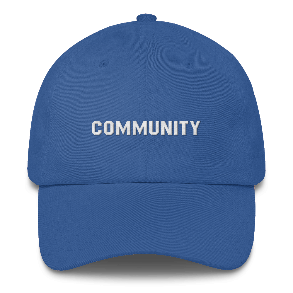 Community Logo Low Profile Cap Embroidered Hat