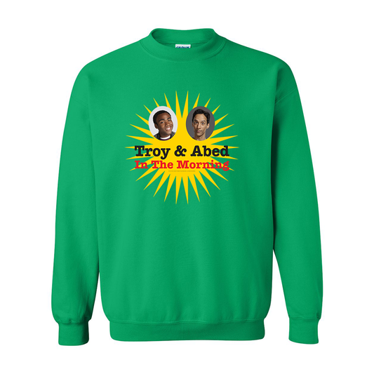 Community Troy & Abed in the Morning Fleece Crewneck Sweatshirt