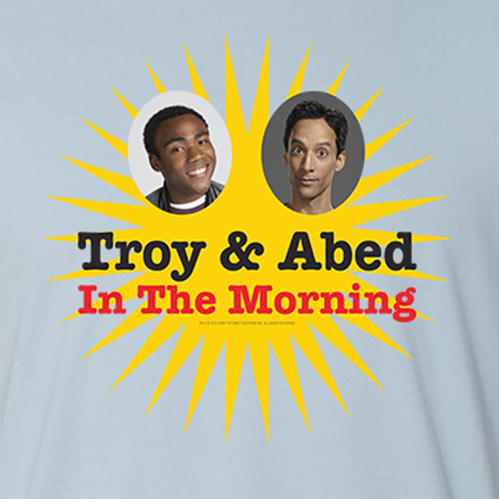 Community Troy & Abed in the Morning Adult Short Sleeve T-Shirt
