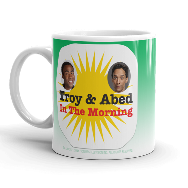 Troy and Abed In The Morning mug (Style: 11 oz. Mug, Color: White, Size: One Size)